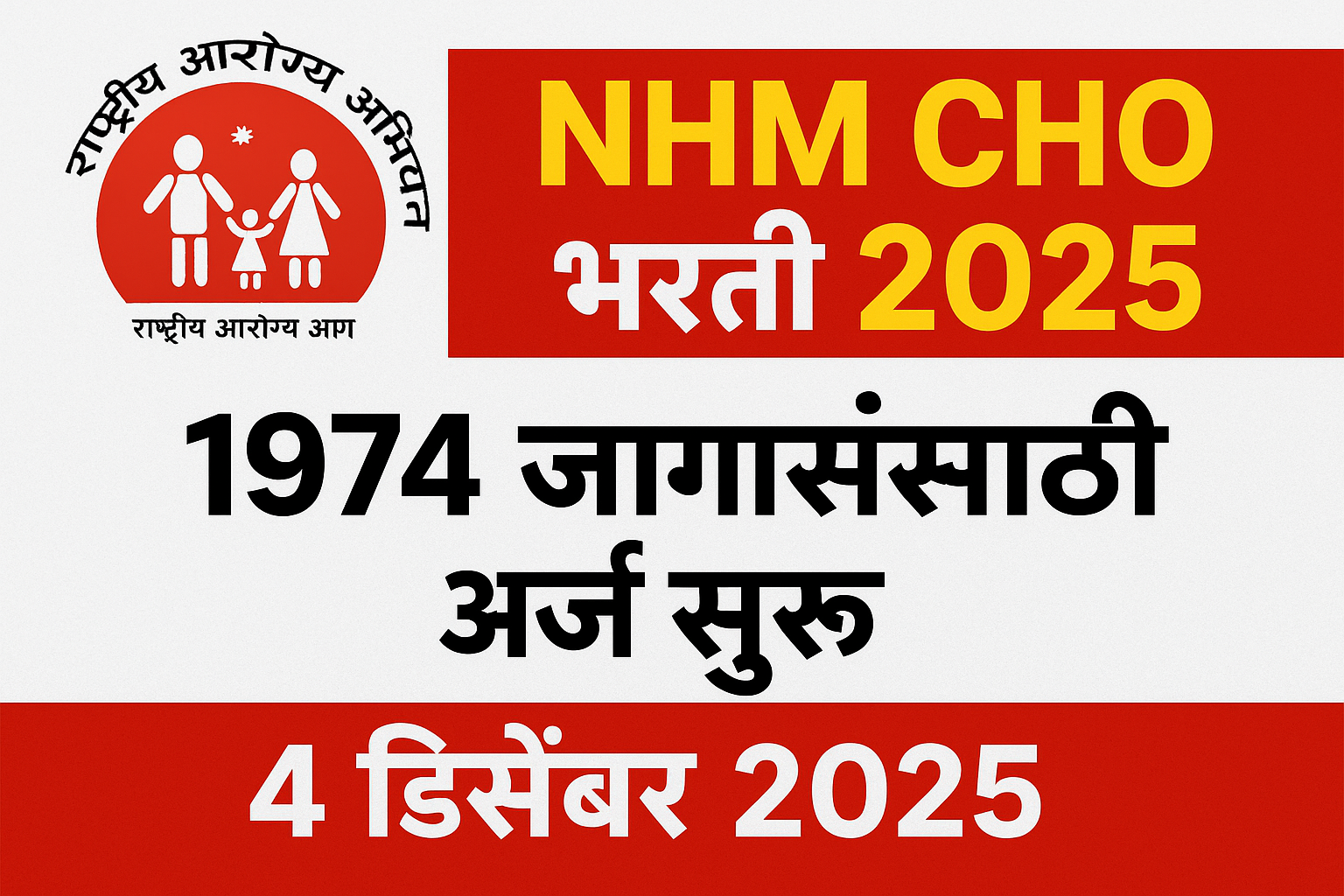 NHM CHO Bharti 2025